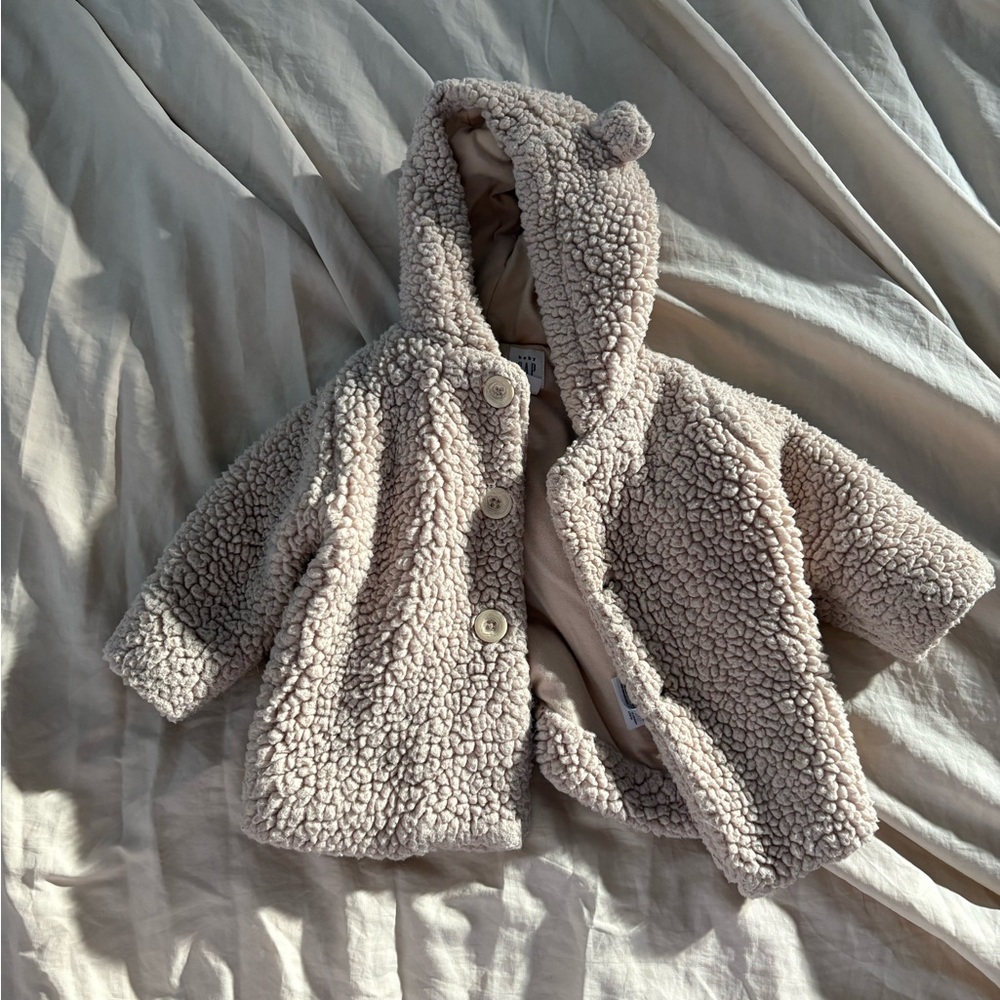 GAP Cream Sherpa Kids Jacket